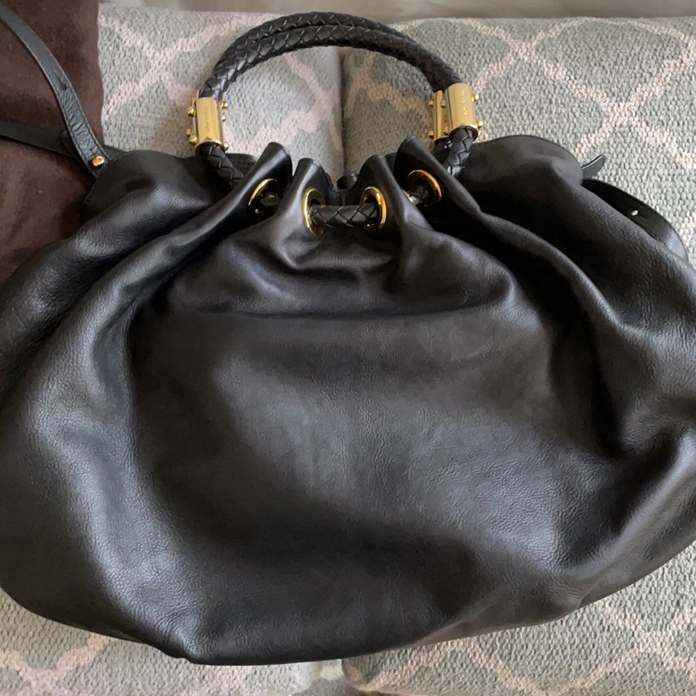 Michael Kors Collection Handbag in Black Leather - Picture 8 of 17